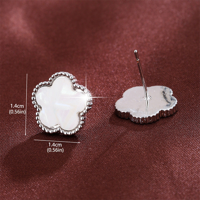 Five-leaf clover earrings