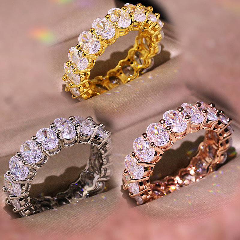 Zircon Paved Band Ring