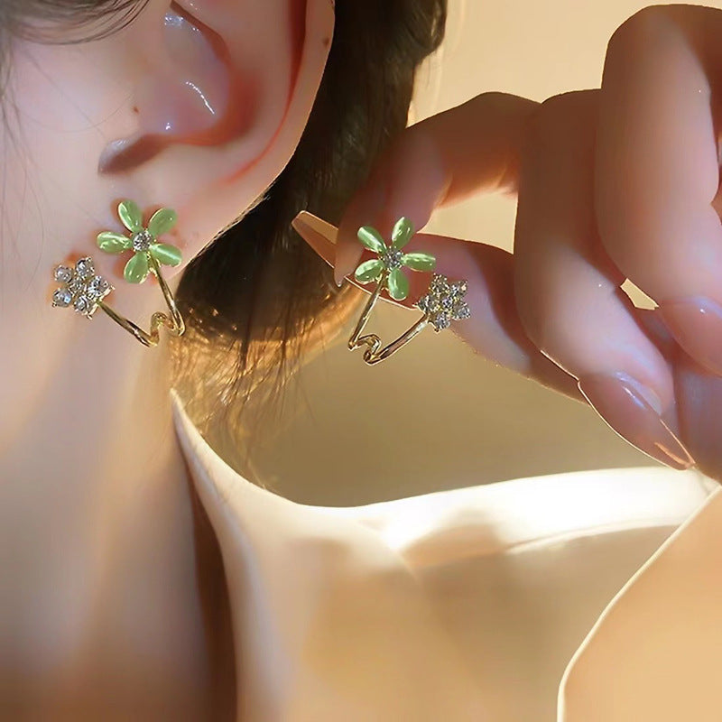Sakura Cat Eye Earrings
