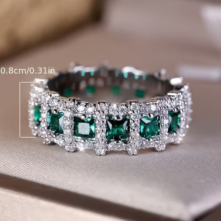 Modern Sparkle Fashion Band Ring