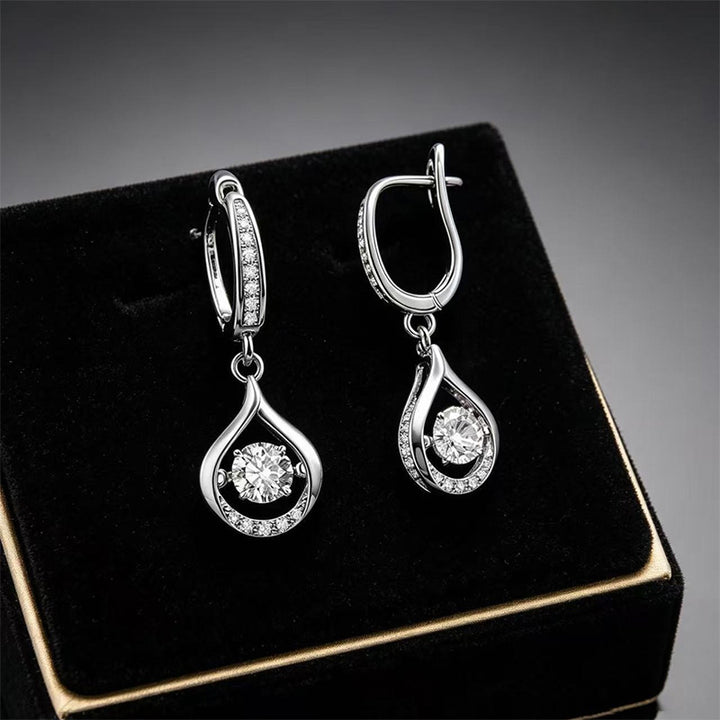 Teardrop-shaped earrings