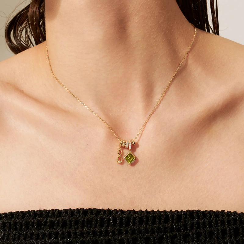 Multi Charm Number Necklace