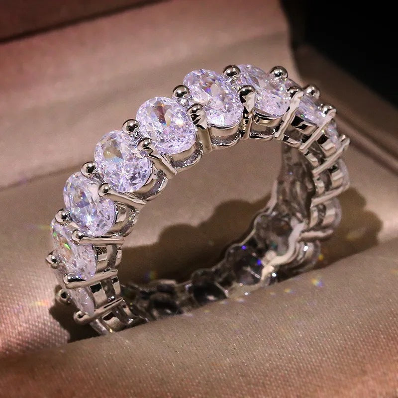 Zircon Paved Band Ring