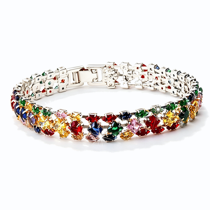 Multicolor Zircon Tennis Bracelet
