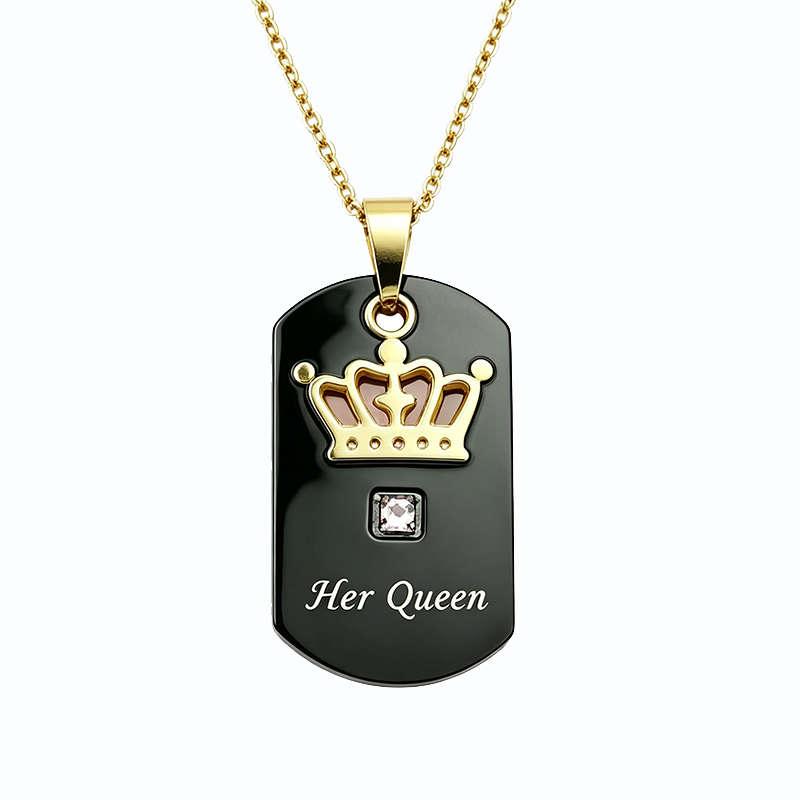 King Queen Couple Necklaces