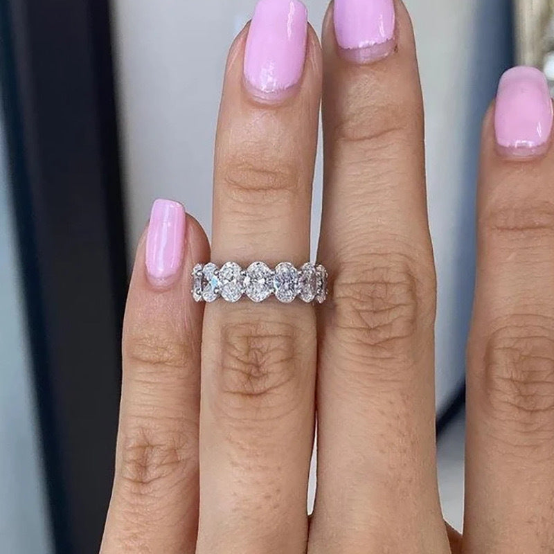 Zircon Paved Band Ring