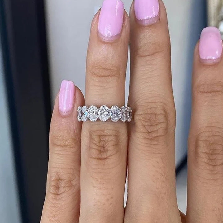 Zircon Paved Band Ring