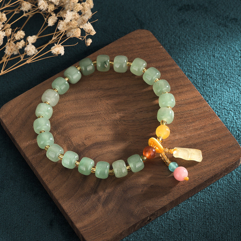 Multicolor Tassel Charm Bracelet