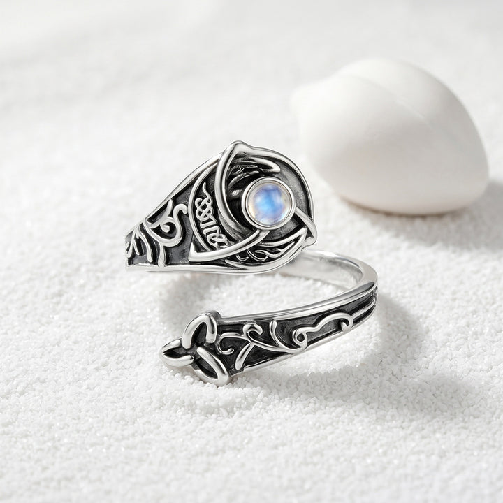 Vintage Moonstone Open Wrap Ring
