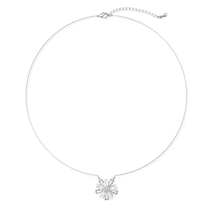 White Firework Floral Necklace