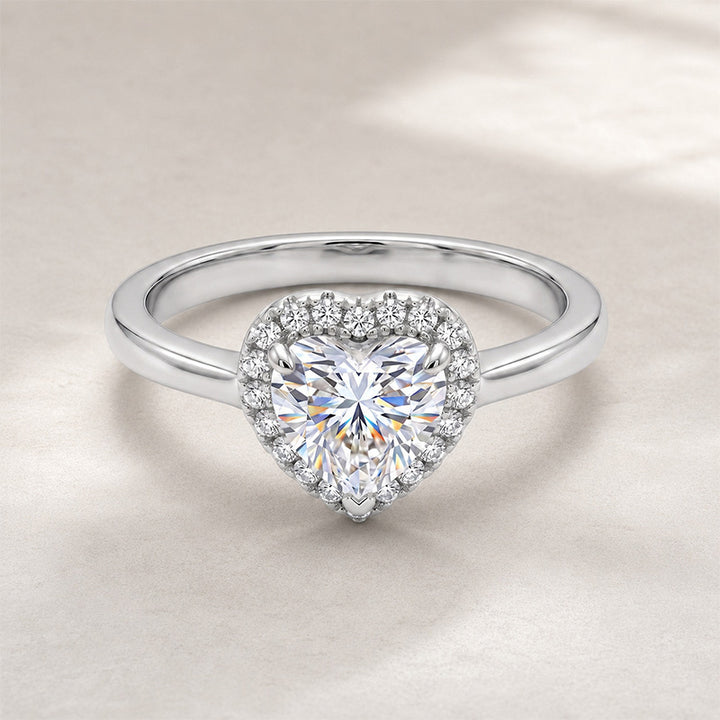 Heart-shaped ring set