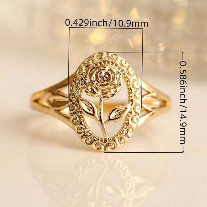 Openwork rose ring