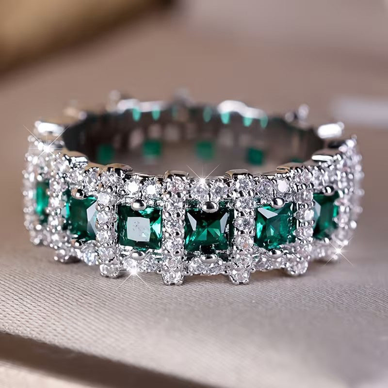 Modern Sparkle Fashion Band Ring