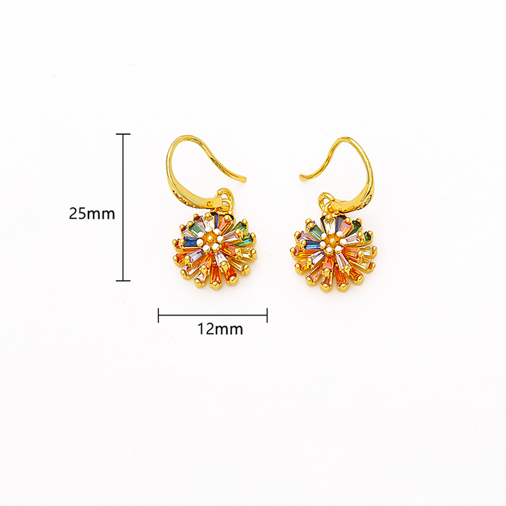 Colorful Firework Earring Necklace