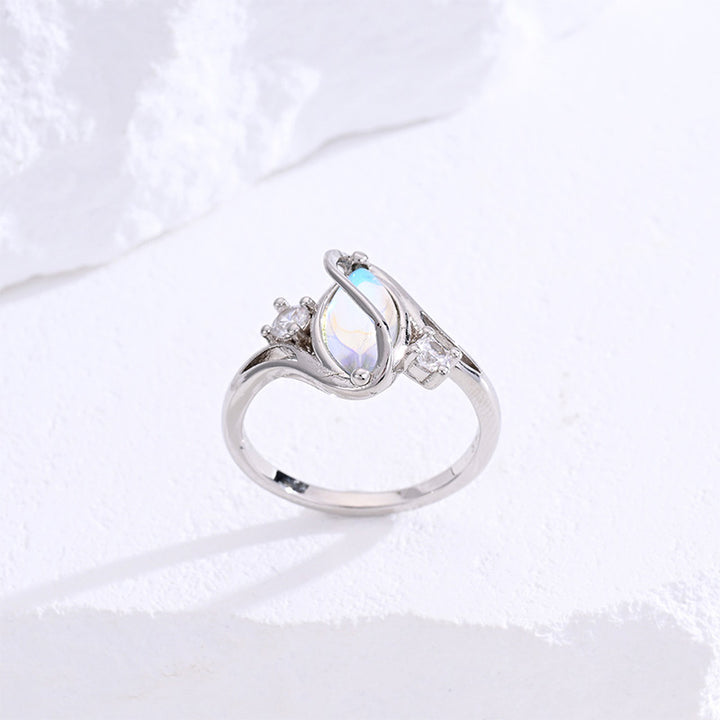 Twisted Teardrop Ring