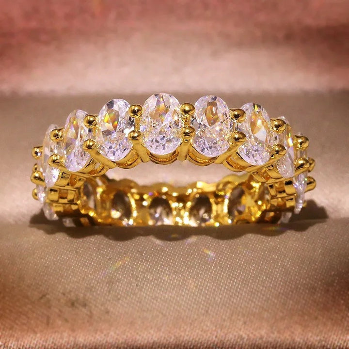 Zircon Paved Band Ring