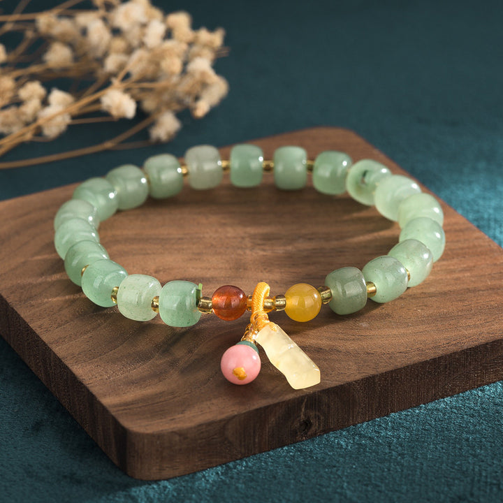 Multicolor Tassel Charm Bracelet