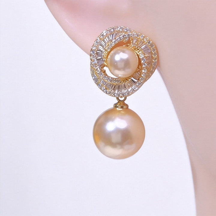 Spiral Pearl Earrings