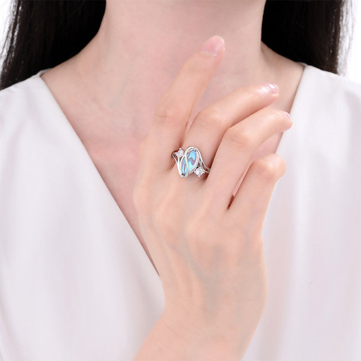 Twisted Teardrop Ring