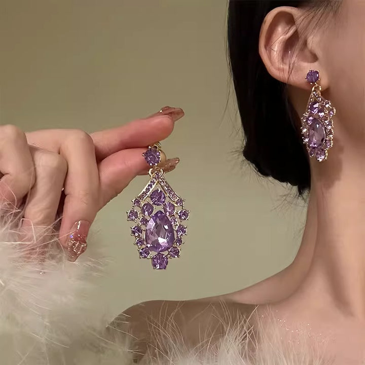 Elegant Teardrop Zircon Jewellery
