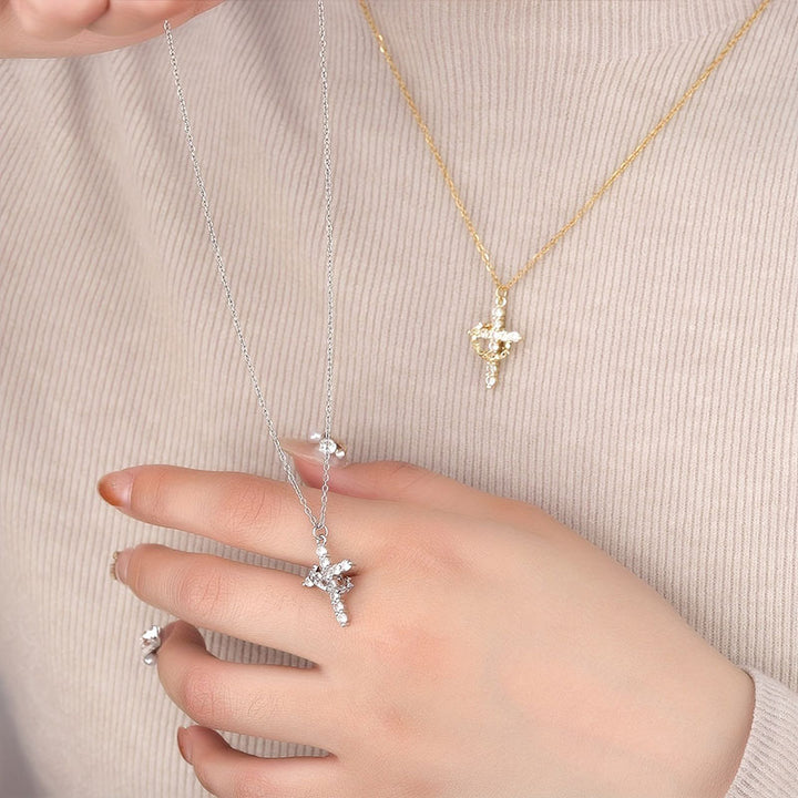 OL Cross Pendant Necklace