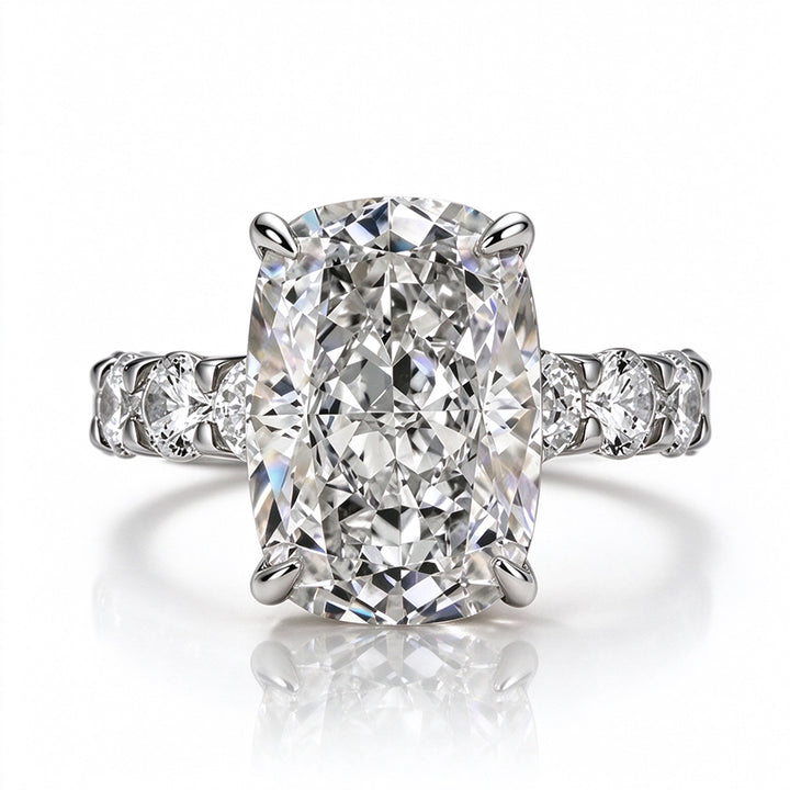 Ice flower cut engagement ring