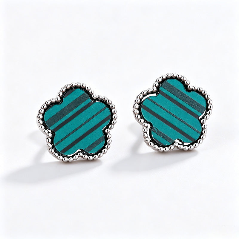 Five-leaf clover earrings