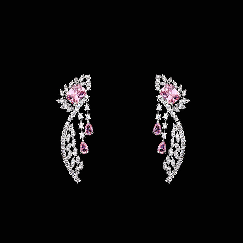 Wing Shape Paved Zircon Jewelry Set