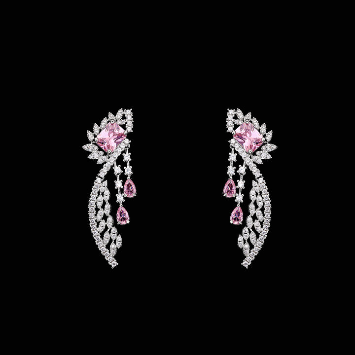 Wing Shape Paved Zircon Jewelry Set