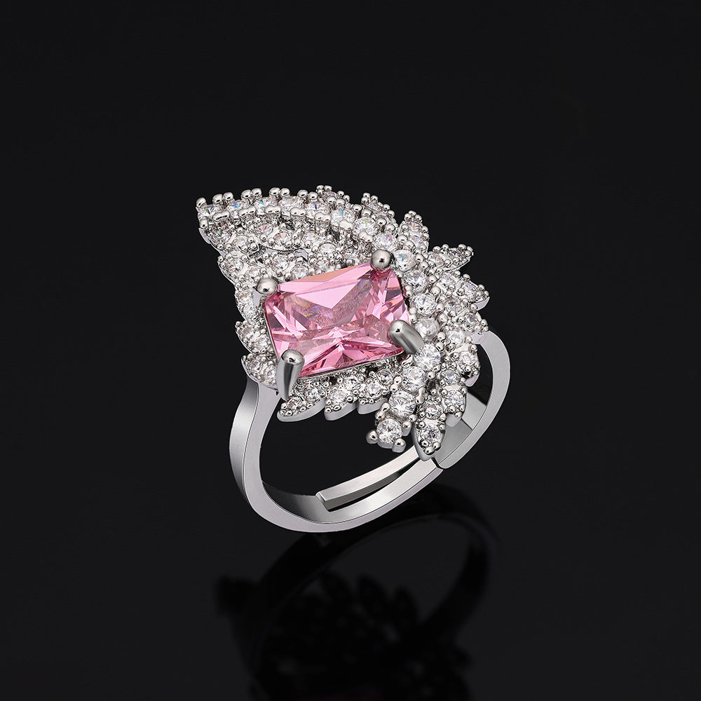 Wing Shape Paved Zircon Jewelry Set