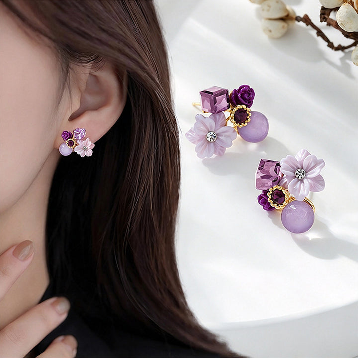 Vintage flower earrings