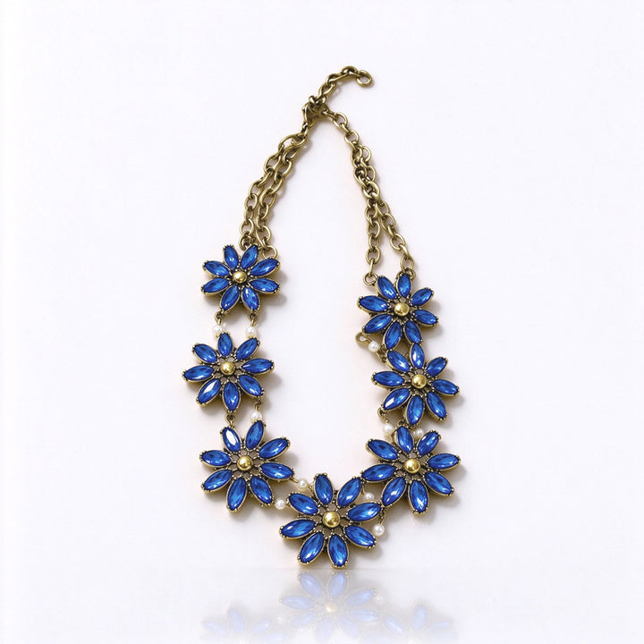 Crystal Flower Pearl Jewelry