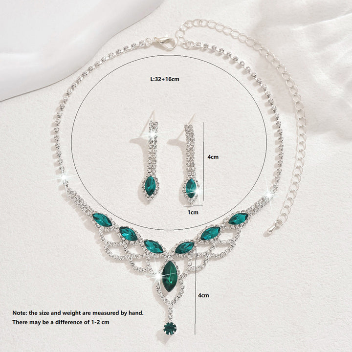 Water drop mesh jewelry set