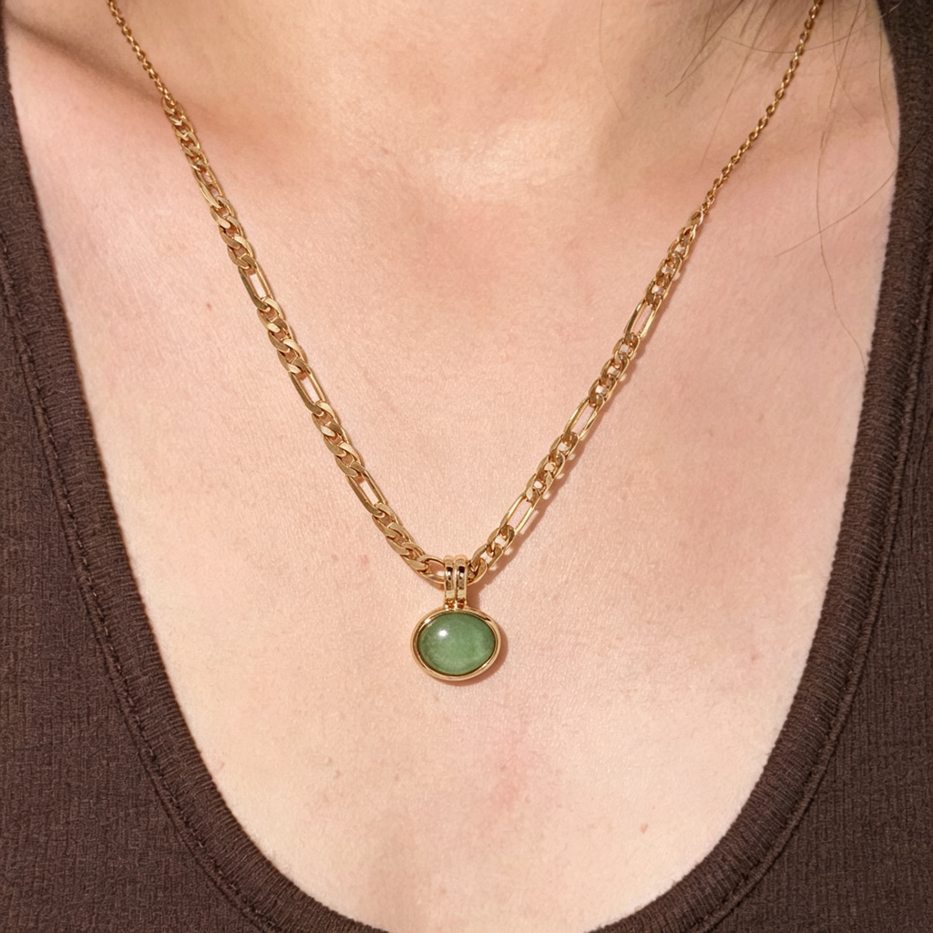 Figaro chain with color-preserving gold-plated accessories