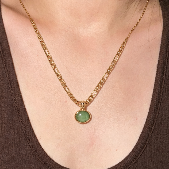 Figaro chain with color-preserving gold-plated accessories