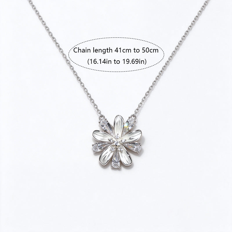White Firework Floral Necklace