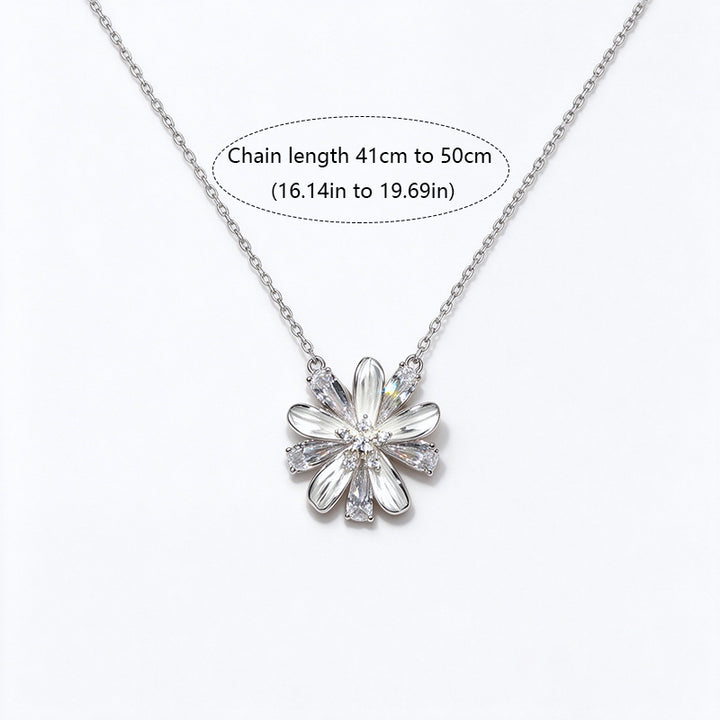 White Firework Floral Necklace