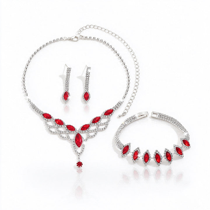 Water drop mesh jewelry set
