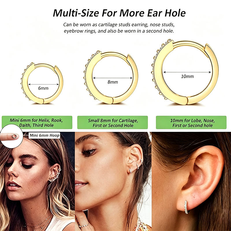 Women's hoop earrings
