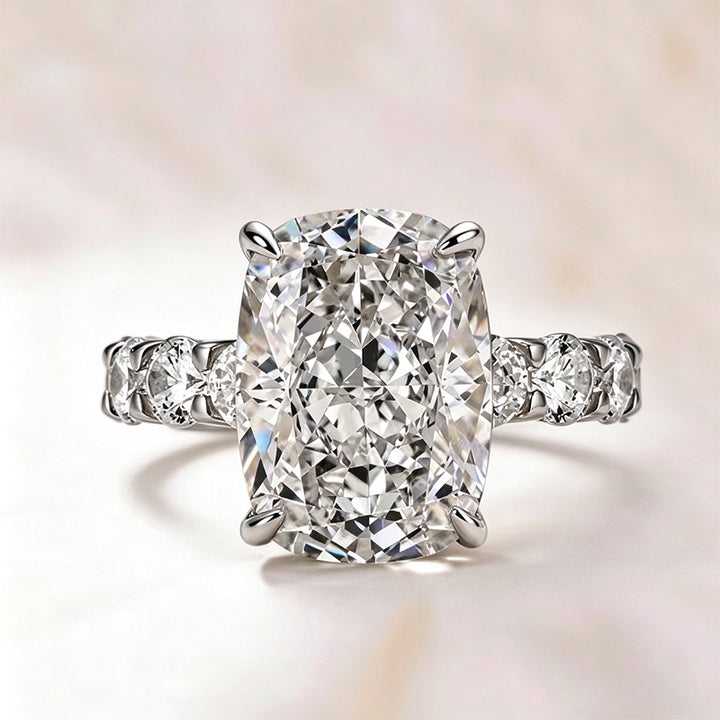 Ice flower cut engagement ring