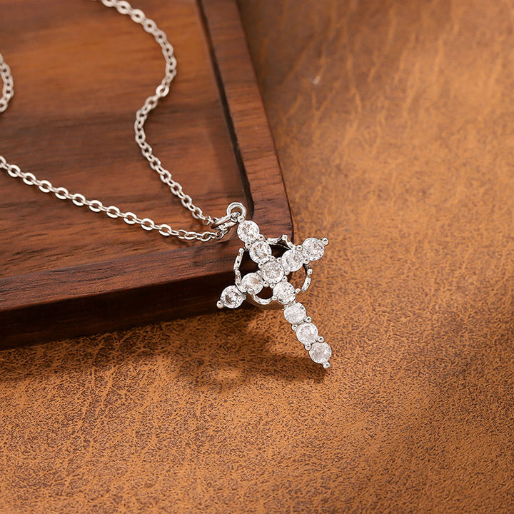 OL Cross Pendant Necklace