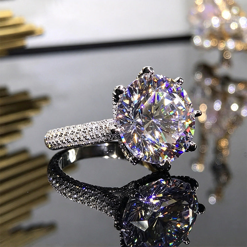 Silver circular ring