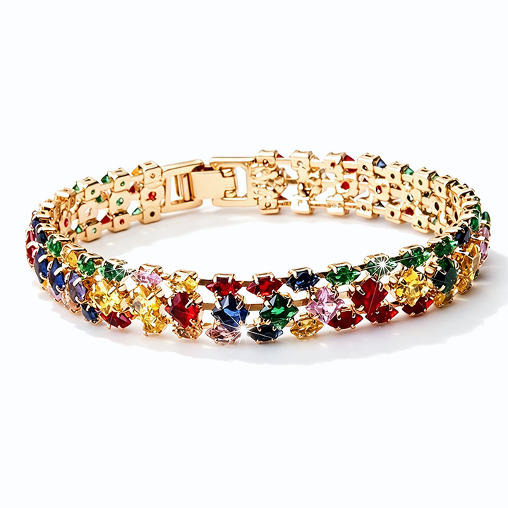 Multicolor Zircon Tennis Bracelet