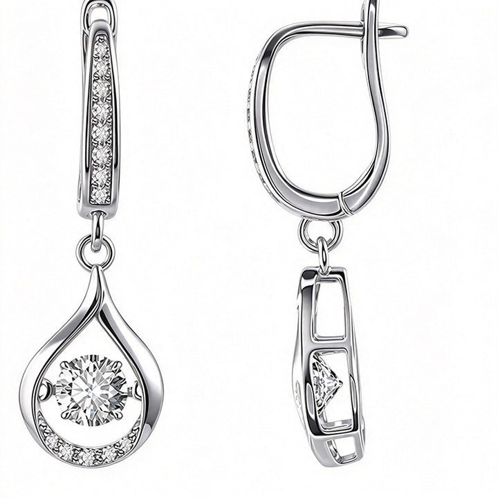 Teardrop-shaped earrings