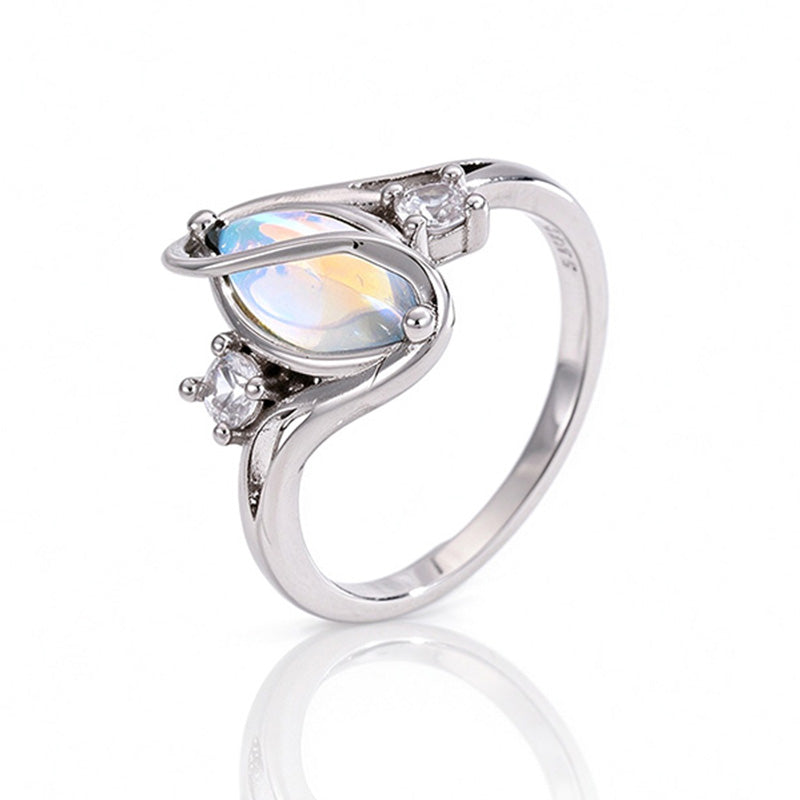 Twisted Teardrop Ring