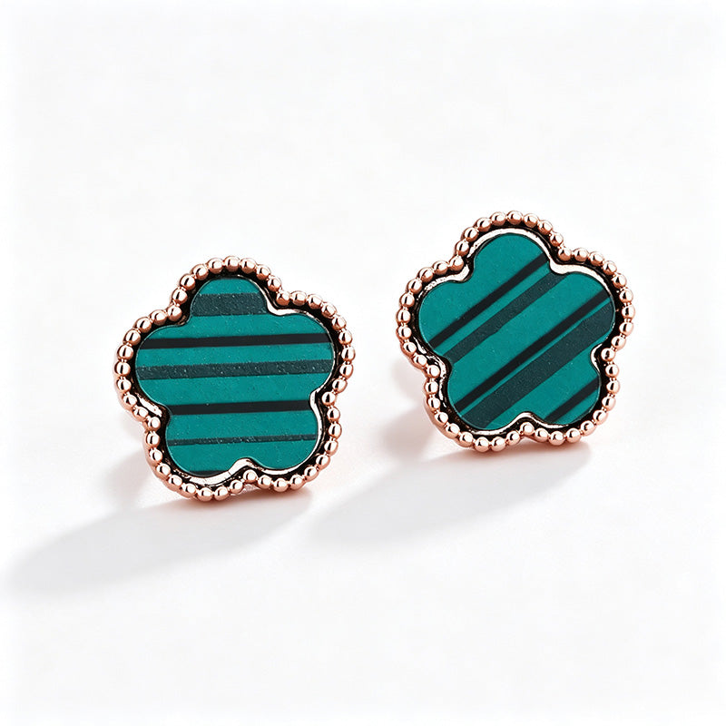 Five-leaf clover earrings