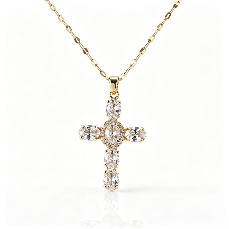 Vintage cross necklace