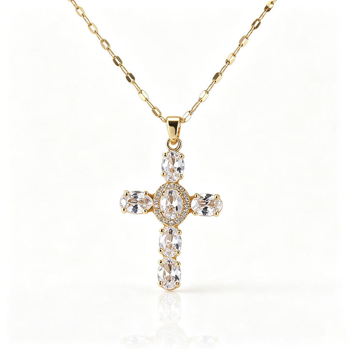 Vintage cross necklace