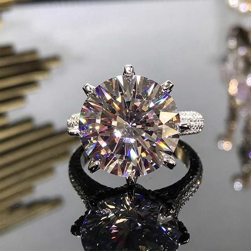 Silver circular ring