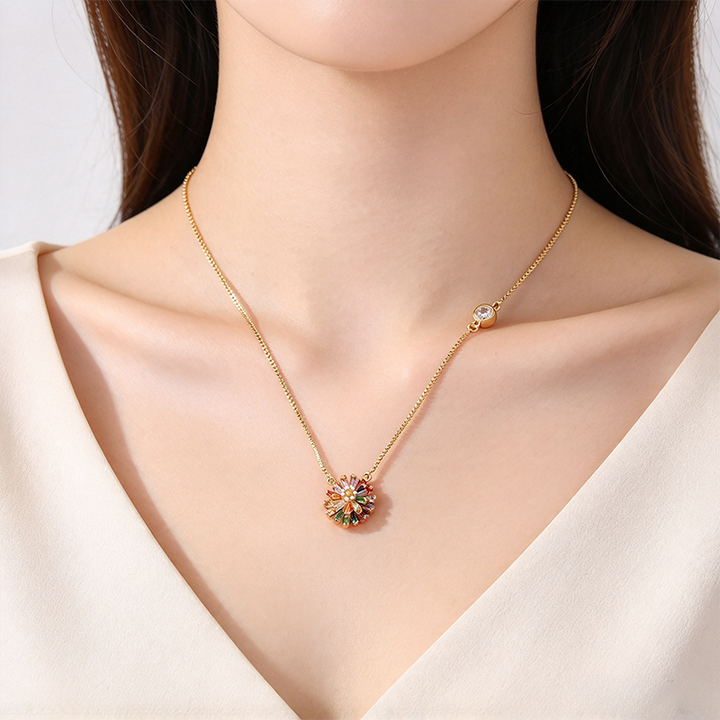 Colorful Firework Earring Necklace